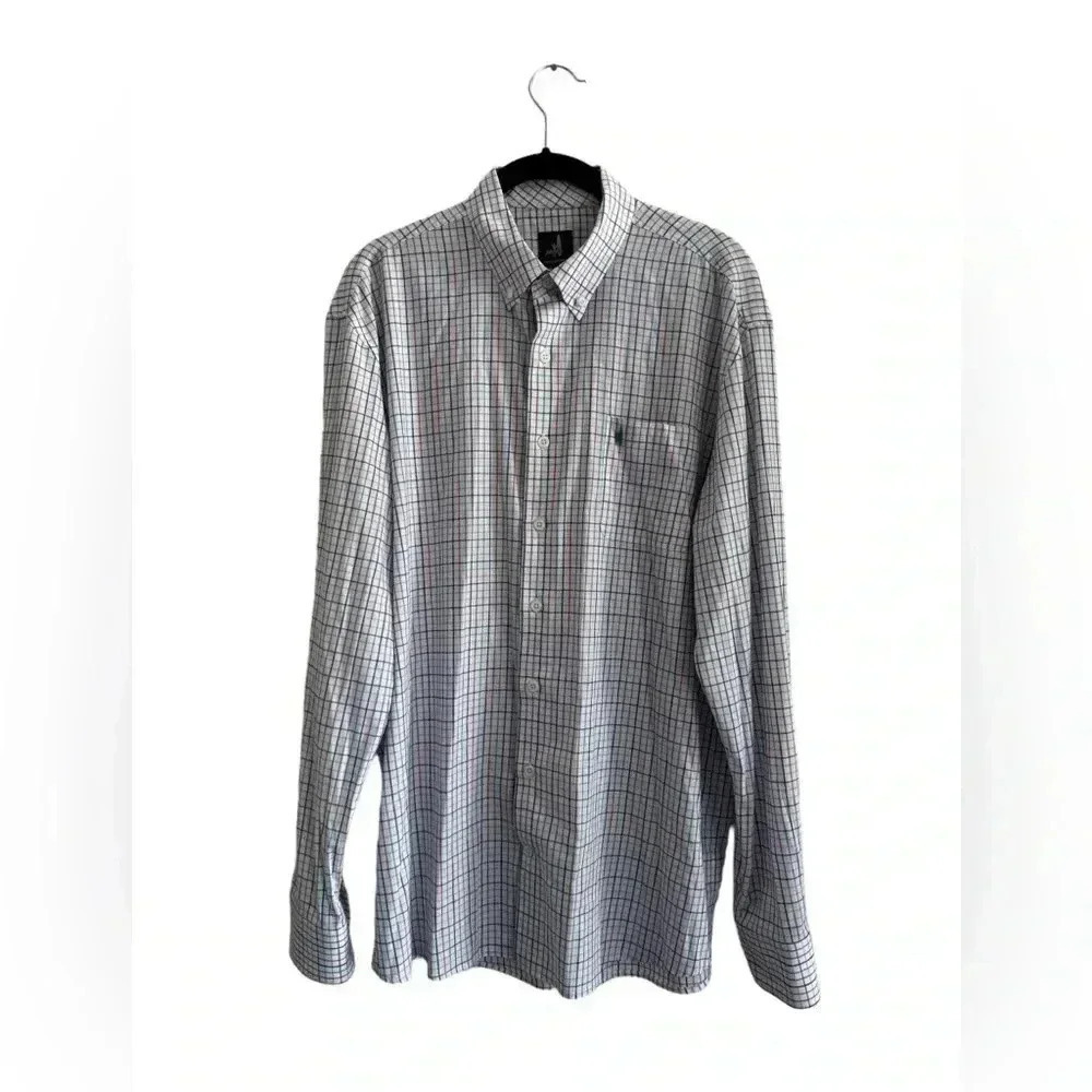 Johnnie O Men’s  Multicolor Plaid Button Down Shirt Size L
